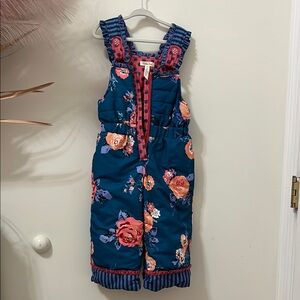 Floral Kids Snow Bib